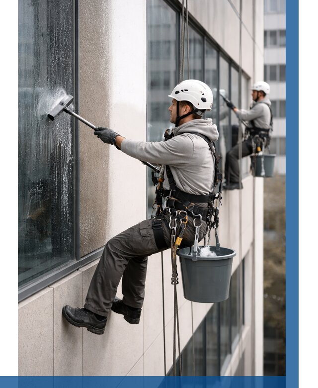 Мойка фасадов зданий в Балтийске под ключ от 357 р. | ВЫСОТНИК-Блт