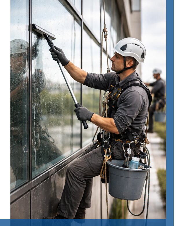 Мойка стеклянных фасадов в Балтийске от 204 р. | ВЫСОТНИК-Блт