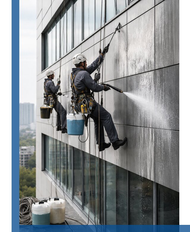 Профессиональная мойка вентилируемых фасадов в Балтийске