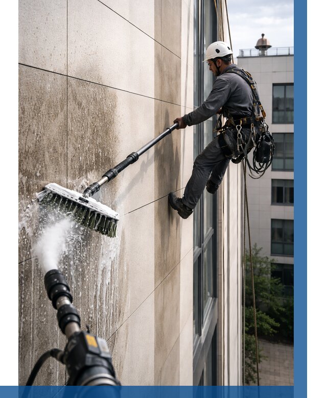 Мойка фасада из керамогранита в Балтийске от 306 р. | ВЫСОТНИК-Блт