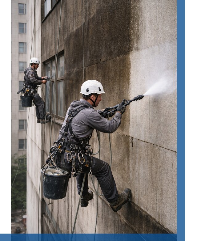 Очистка фасада от копоти в Балтийске от 255 р. | ВЫСОТНИК-Блт