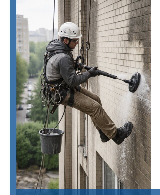 Очистка фасада от копоти в Балтийске профессионально и безопасно