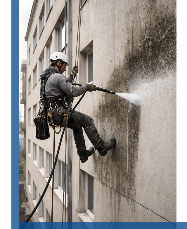 Профессиональная очистка фасадов от плесени в Балтийске