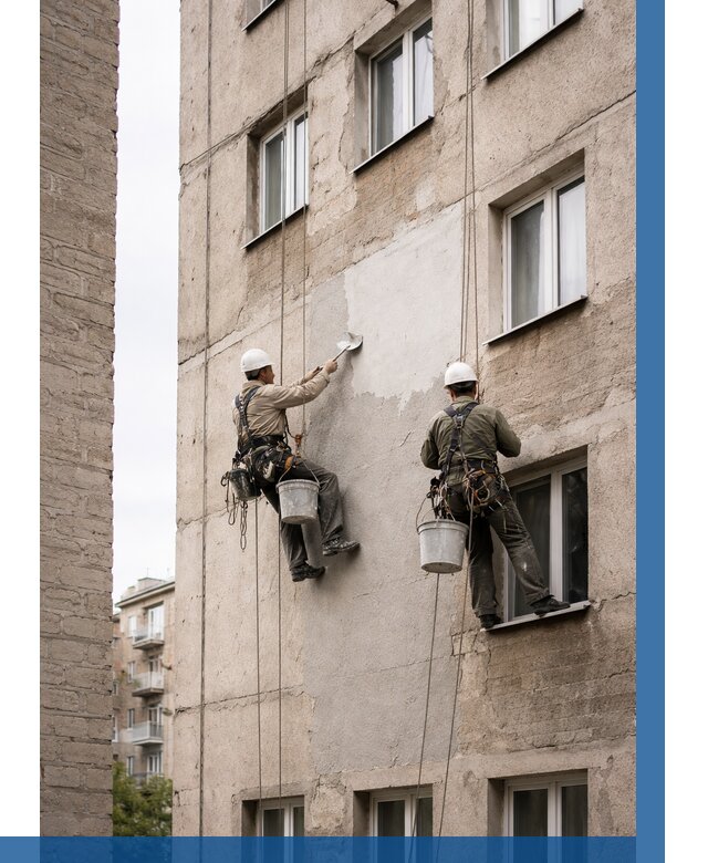 Косметический ремонт фасада в Балтийске от 1121 р. | ВЫСОТНИК-Блт