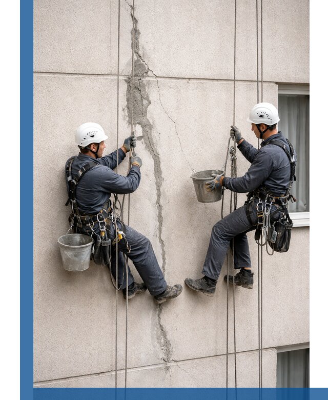 Заделка трещин на фасаде в Балтийске с гарантийным ремонтом