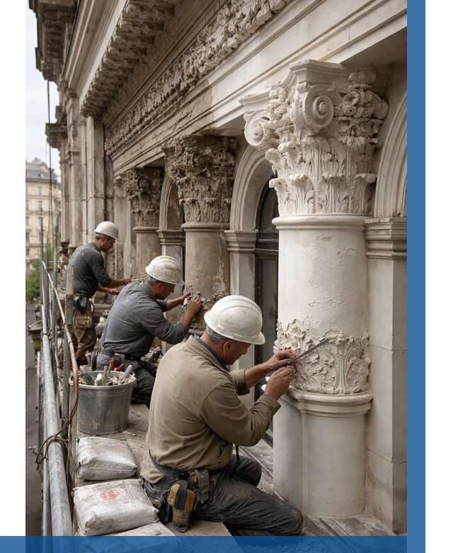 Реставрация фасадной лепнины в Балтийске от 2549 р. | ВЫСОТНИК-Блт