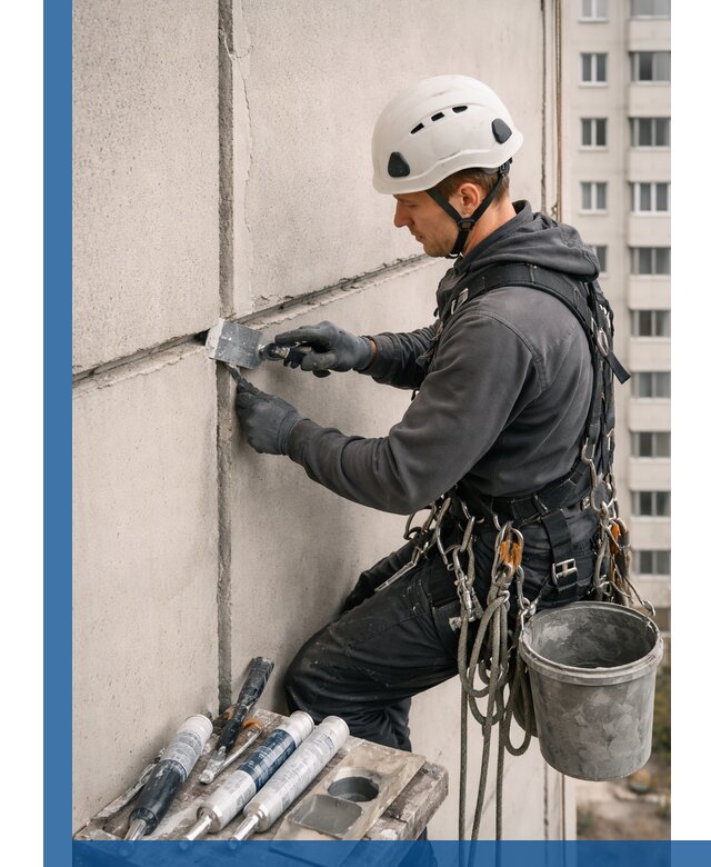 Ремонт межпанельных швов в Балтийске герметизация и восстановление