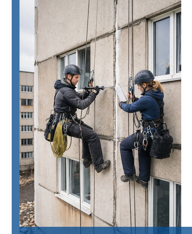 Герметизация межпанельных швов тёплым швом в Балтийске