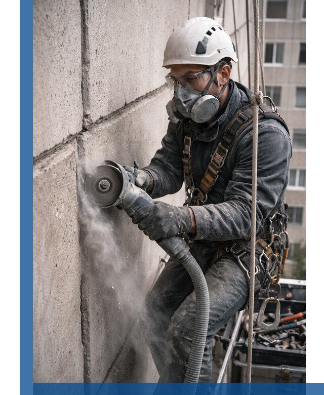 Штробление межпанельных швов в Балтийске качественно и быстро