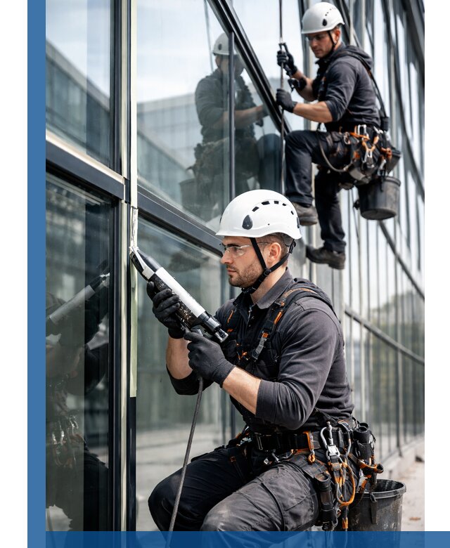 Герметизация витражных швов в Балтийске для зданий и фасадов