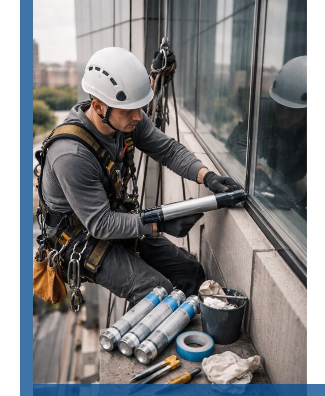 Герметизация стыков витража в Балтийске для герметичных фасадов