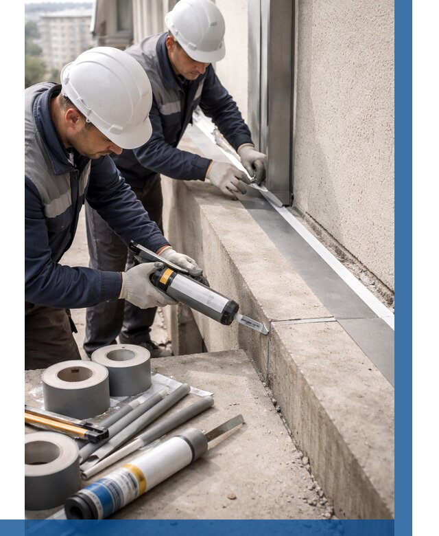 Герметизация примыкания балкона в Балтийске от 4588 р. | ВЫСОТНИК-Блт