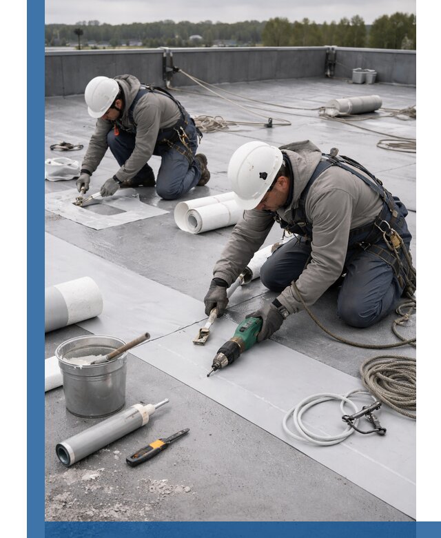 Ремонт мембранной кровли в Балтийске качественно и с гарантией