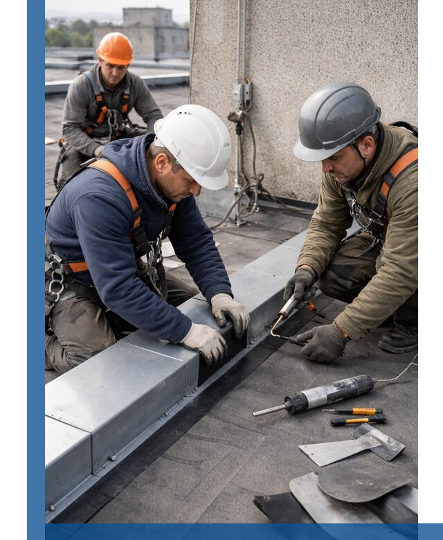 Ремонт кровельных примыканий в Балтийске профессионально