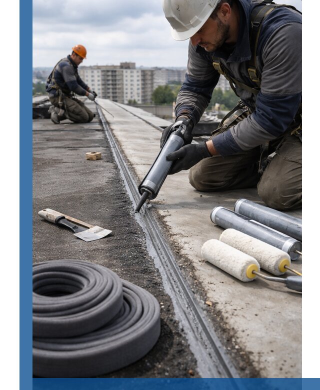 Герметизация швов кровли в Балтийске с гарантией герметичности