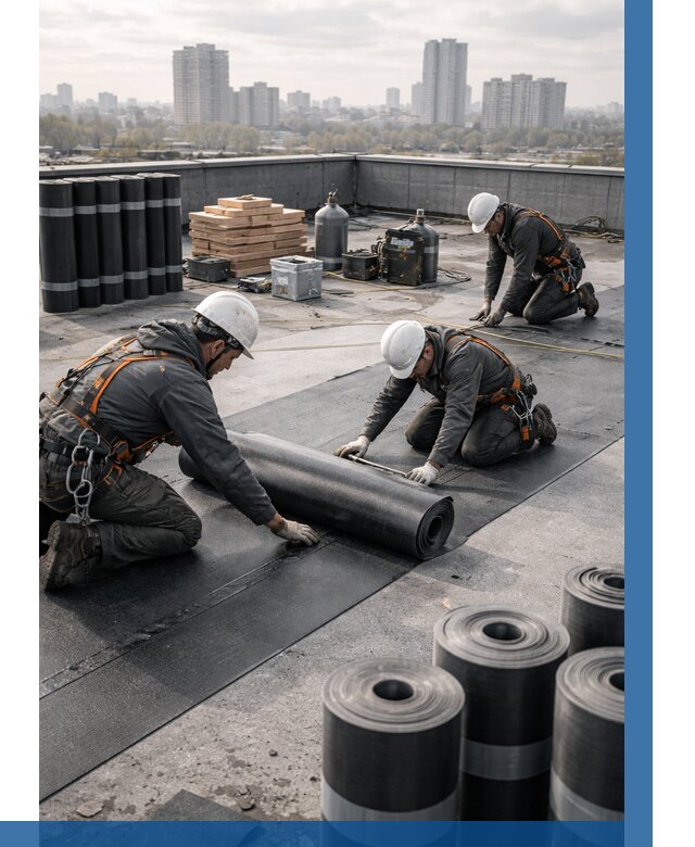 Монтаж мягкой кровли под ключ в Балтийске от 459 р. | ВЫСОТНИК-Блт