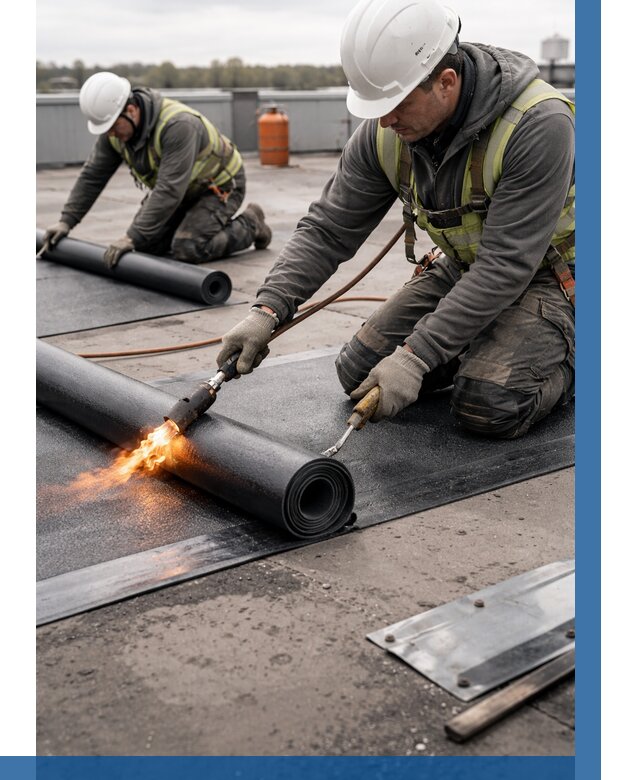 Монтаж наплавляемой кровли в Балтийске от 867 р. — ВЫСОТНИК-Блт