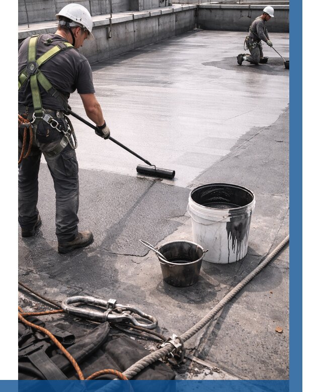 Гидроизоляция кровли жидкой резиной в Балтийске от 510 р. | ВЫСОТНИК-Блт