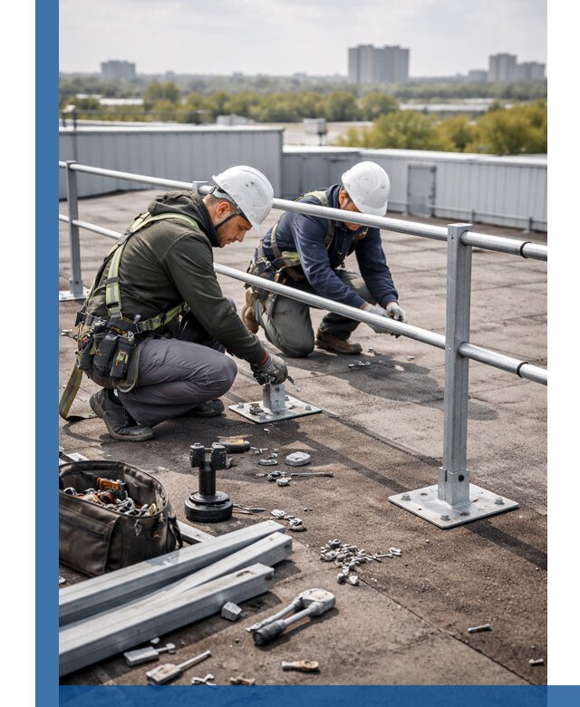 Монтаж кровельного ограждения в Балтийске под ключ с гарантией