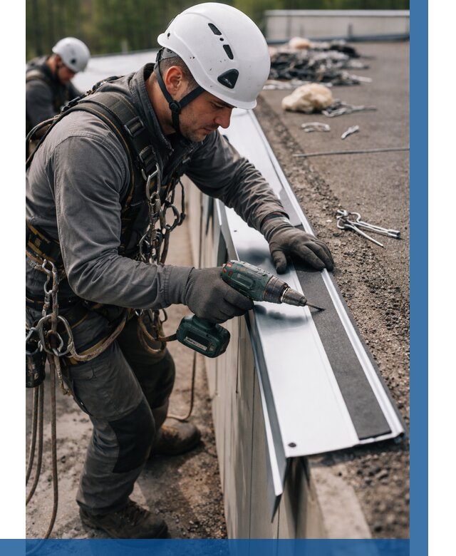 Монтаж капельника на кровле в Балтийске от 306 р. | ВЫСОТНИК-Блт