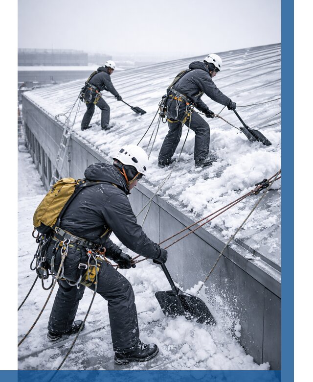 Очистка навесов от снега в Балтийске от 4588 р. | ВЫСОТНИК-Блт