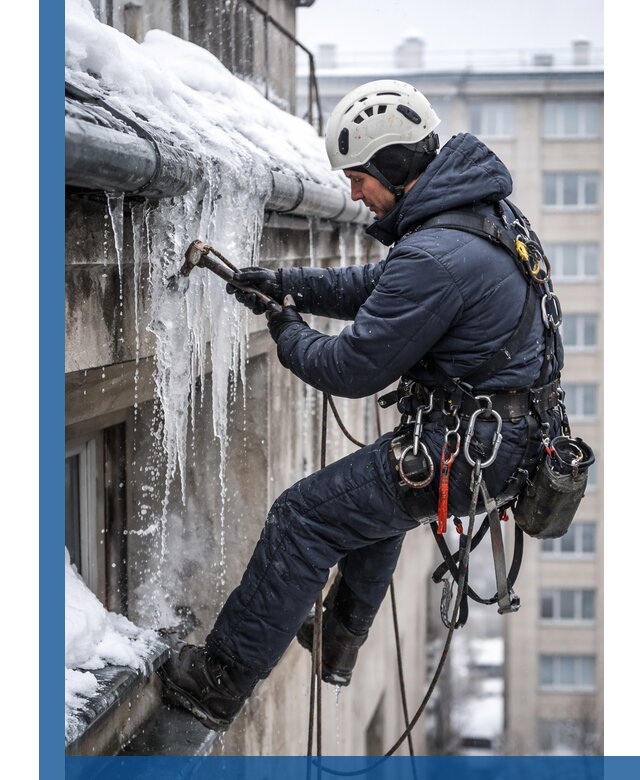 Удаление наледи и чистка водостоков в Балтийске оперативно и безопасно