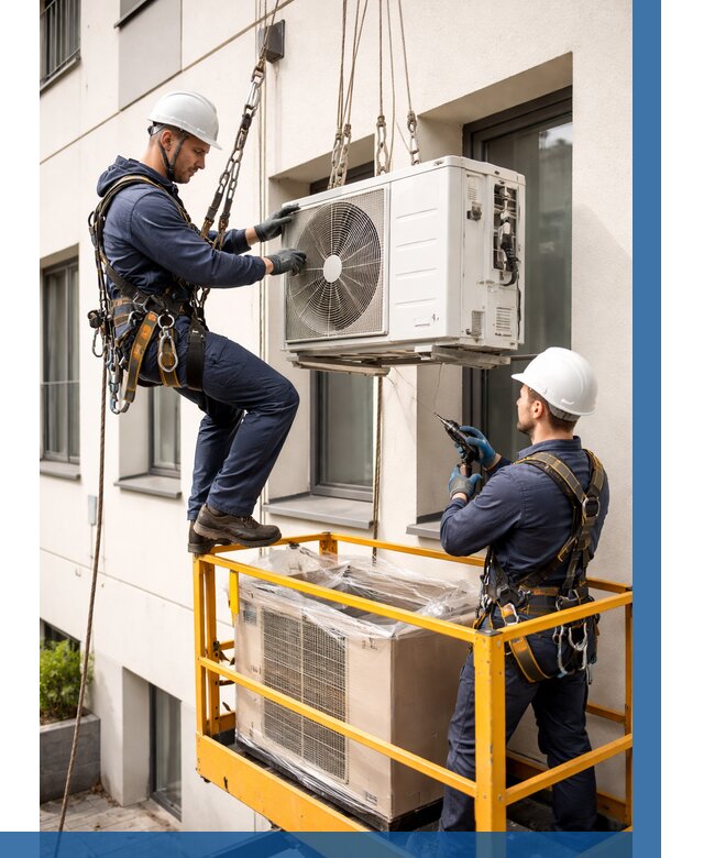 Демонтаж внешнего блока кондиционера в Балтийске от 3568 р. | ВЫСОТНИК-Блт