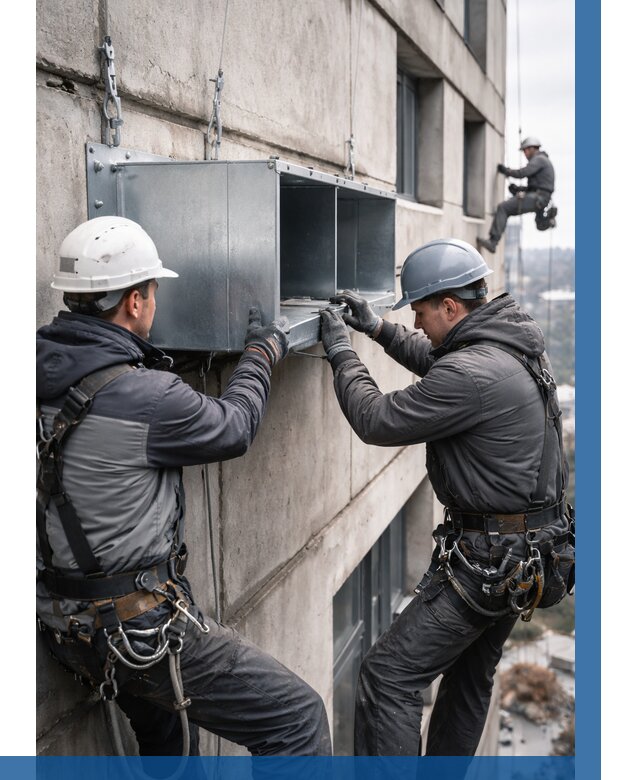 Монтаж вентиляционных коробов в Балтийске от 3059 р. | ВЫСОТНИК-Блт