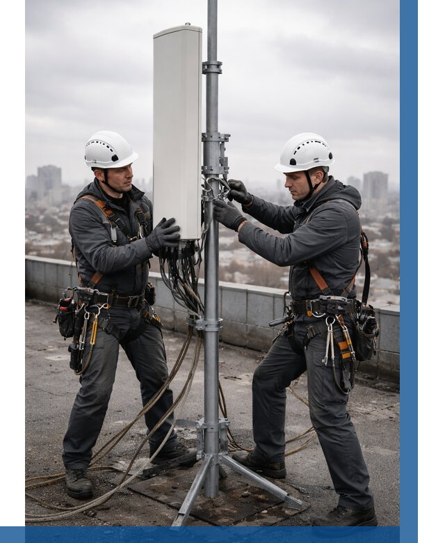 Монтаж антенн связи на крыше в Балтийске от 8666 р. | ВЫСОТНИК-Блт