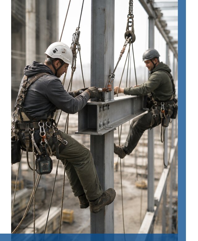 Монтаж металлоконструкций на высоте в Балтийске от 3568 р. | ВЫСОТНИК-Блт