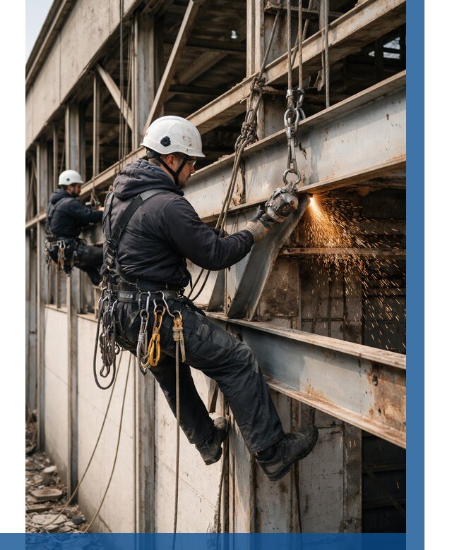 Демонтаж металлоконструкций на высоте в Балтийске от 6627р. |ВЫСОТНИК-Блт