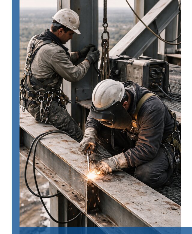 Высотные сварочные работы в Балтийске для промышленных объектов