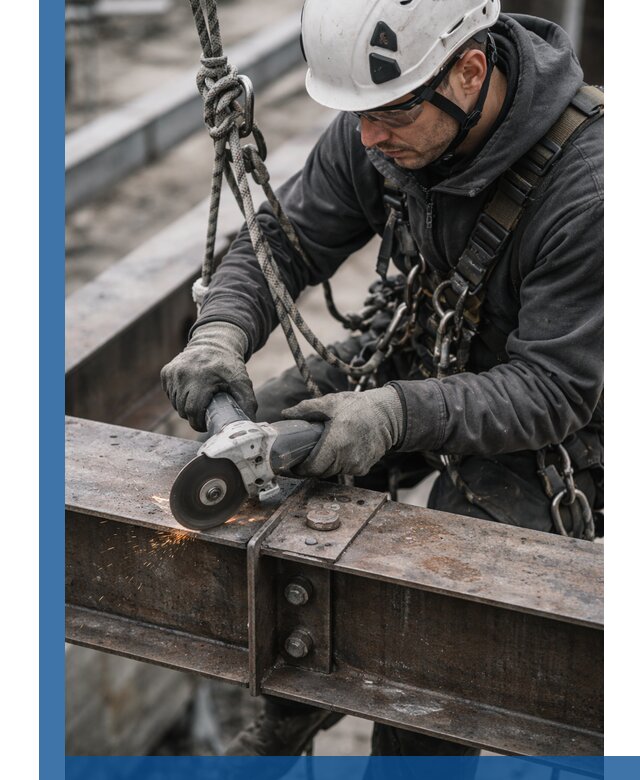 Резка металла на высоте в Балтийске для зданий и конструкций