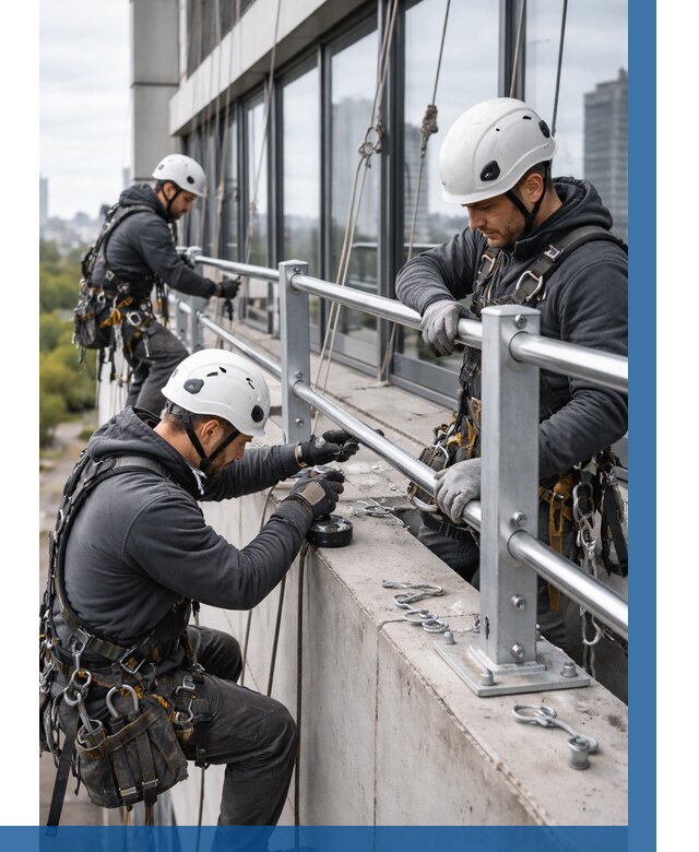 Монтаж ограждений на высоте в Балтийске, от 1223 р. | ВЫСОТНИК-Блт