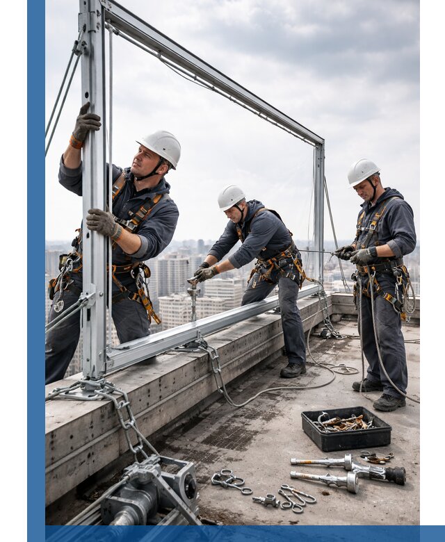 Монтаж крышных рекламных конструкций под ключ в Балтийске