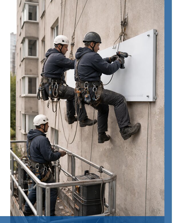 Монтаж табличек и указателей в Балтийске от 3568 р. | ВЫСОТНИК-Блт