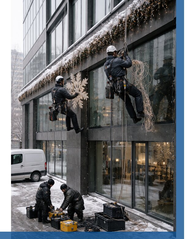 Демонтаж новогоднего оформления в Балтийске от 5607 р. | ВЫСОТНИК-Блт