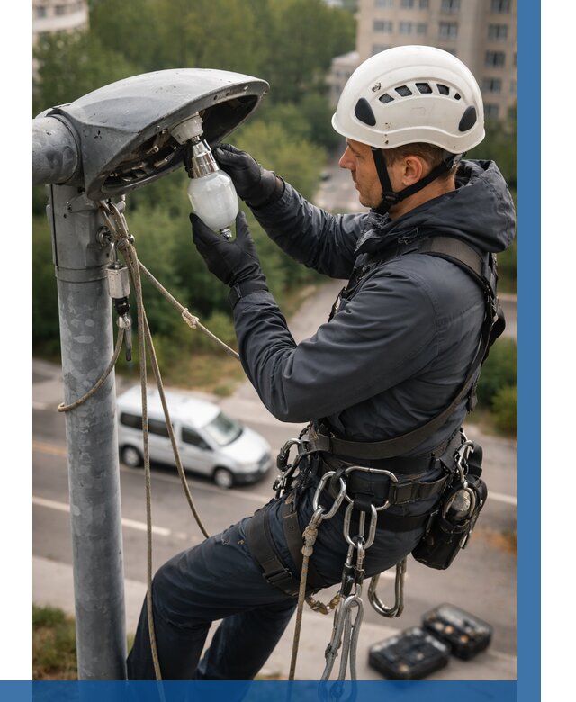 Замена ламп на высоте в Балтийске от 2549 р. | ВЫСОТНИК-Блт