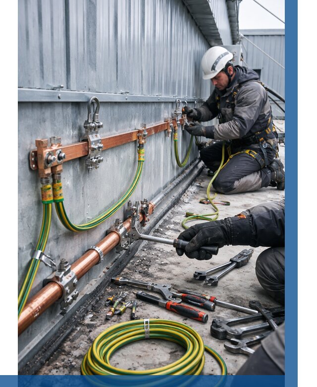 Монтаж заземления здания в Балтийске от 25488 р. | ВЫСОТНИК-Блт