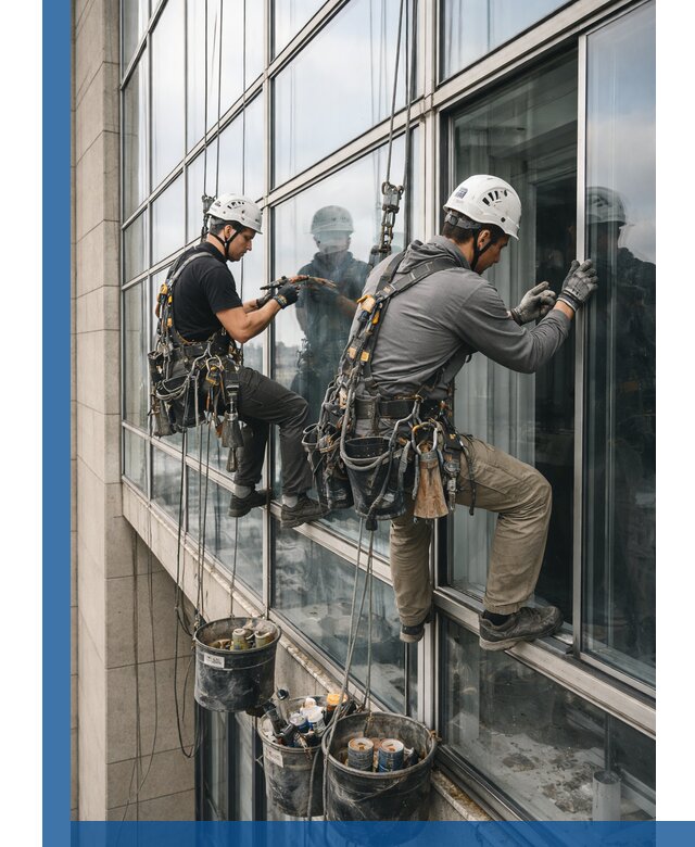 Ремонт витражных конструкций и фасадного остекления в Балтийске