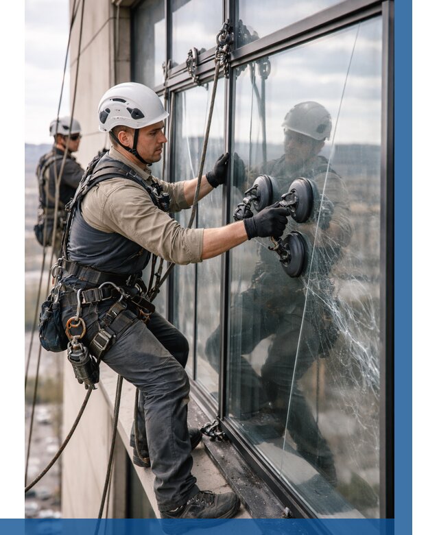 Замена стекла в витраже в Балтийске под ключ от 8666 р. | ВЫСОТНИК-Блт