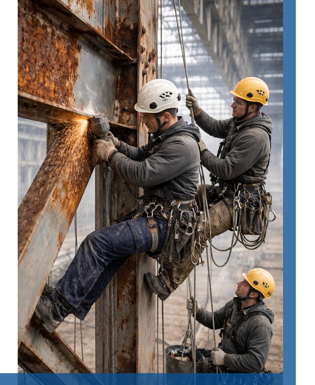 Зачистка металла от ржавчины в Балтийске от 357 р. | ВЫСОТНИК-Блт