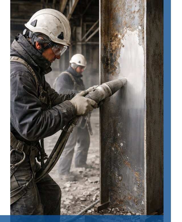 Удаление старой краски с металла в Балтийске от 459 р. | ВЫСОТНИК-Блт