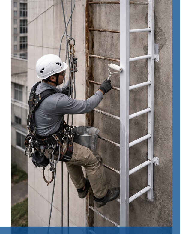 Покраска пожарных лестниц в Балтийске от 4588 р. | ВЫСОТНИК-Блт