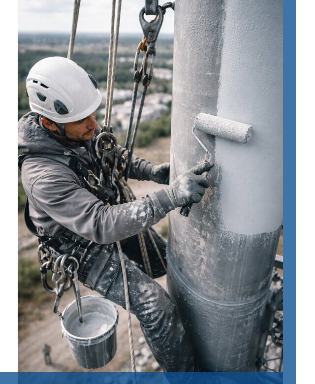 Покраска мачт связи под ключ в Балтийске от 867 р. | ВЫСОТНИК-Блт