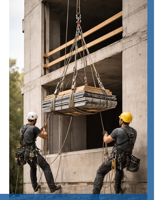 Подъем материала на этаж веревками в Балтийске от 1529 р. | ВЫСОТНИК-Блт