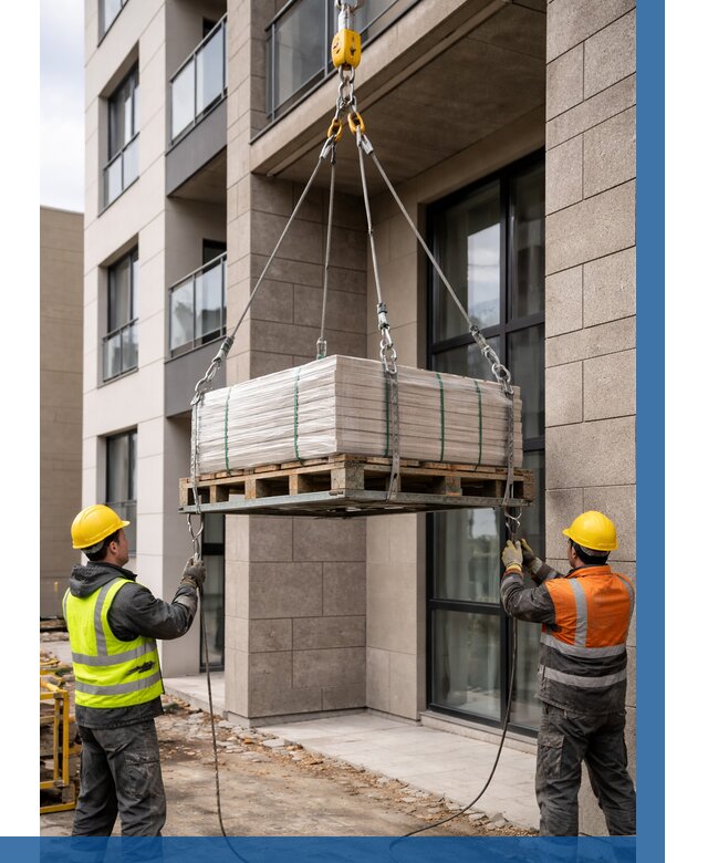 Подъем керамогранита на этаж в Балтийске от 3568 р. | ВЫСОТНИК-Блт