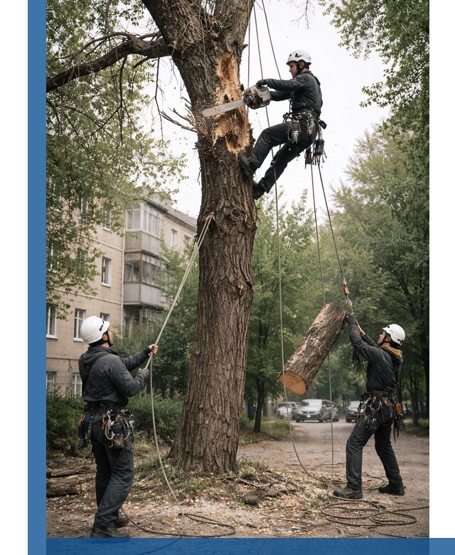 Срочное удаление аварийных деревьев в Балтийске с гарантией безопасности