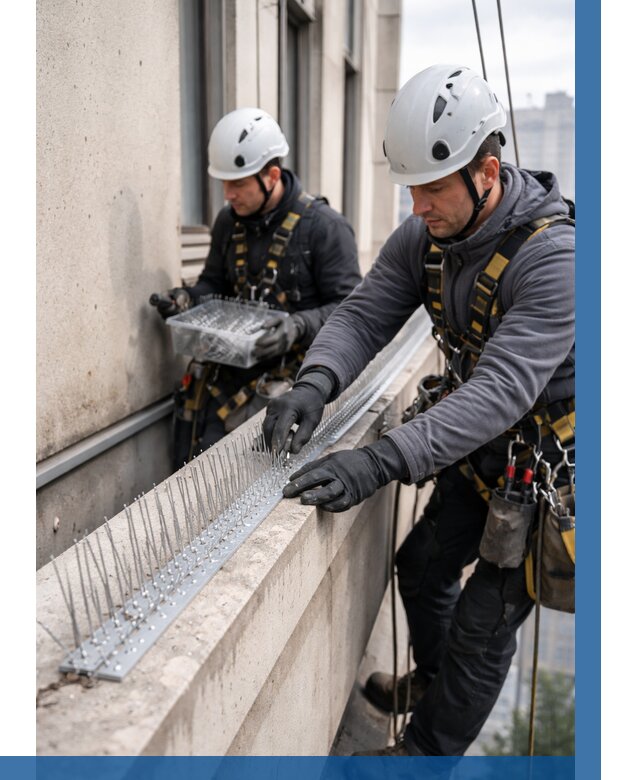 Установка шипов от птиц в Балтийске от 867 р. | ВЫСОТНИК-Блт