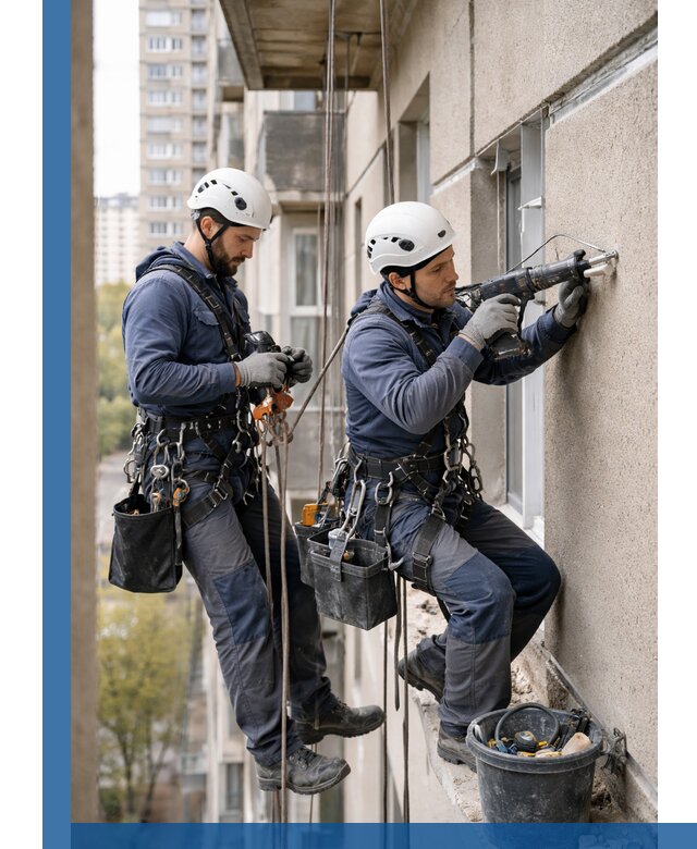 Промышленные альпинисты высотные работы и монтаж в Балтийске